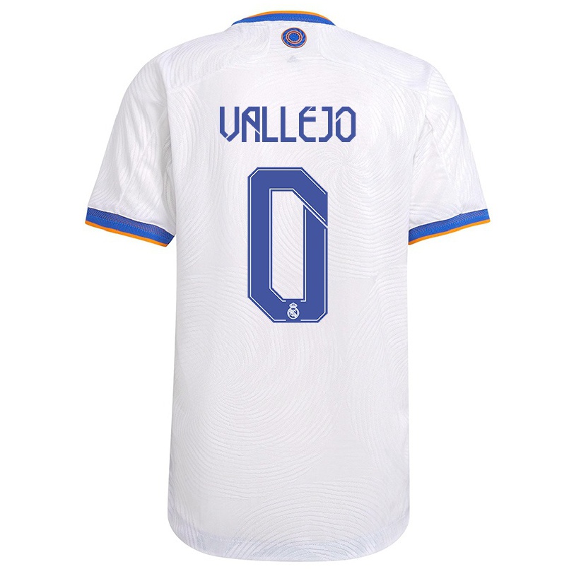 Lapset Jalkapallo Jesus Vallejo #0 Valkoinen Kotipaita 2021/22 Lyhythihainen Paita T-paita