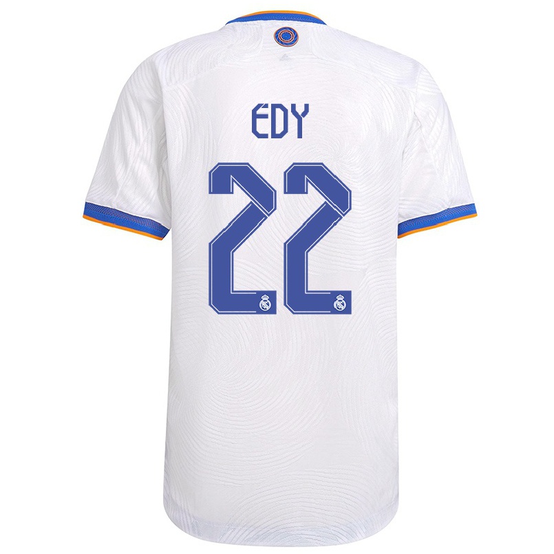 Lapset Jalkapallo Tavares Edy #22 Valkoinen Kotipaita 2021/22 Lyhythihainen Paita T-paita
