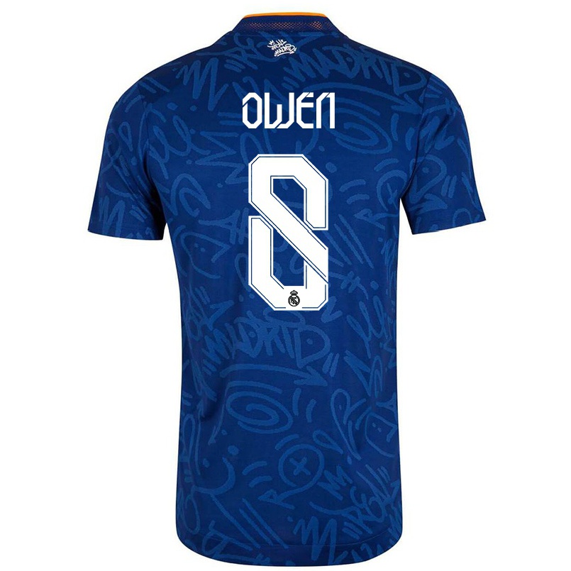 Lapset Jalkapallo Silva-brito Owen #8 Tummansininen Vieraspaita 2021/22 Lyhythihainen Paita T-paita