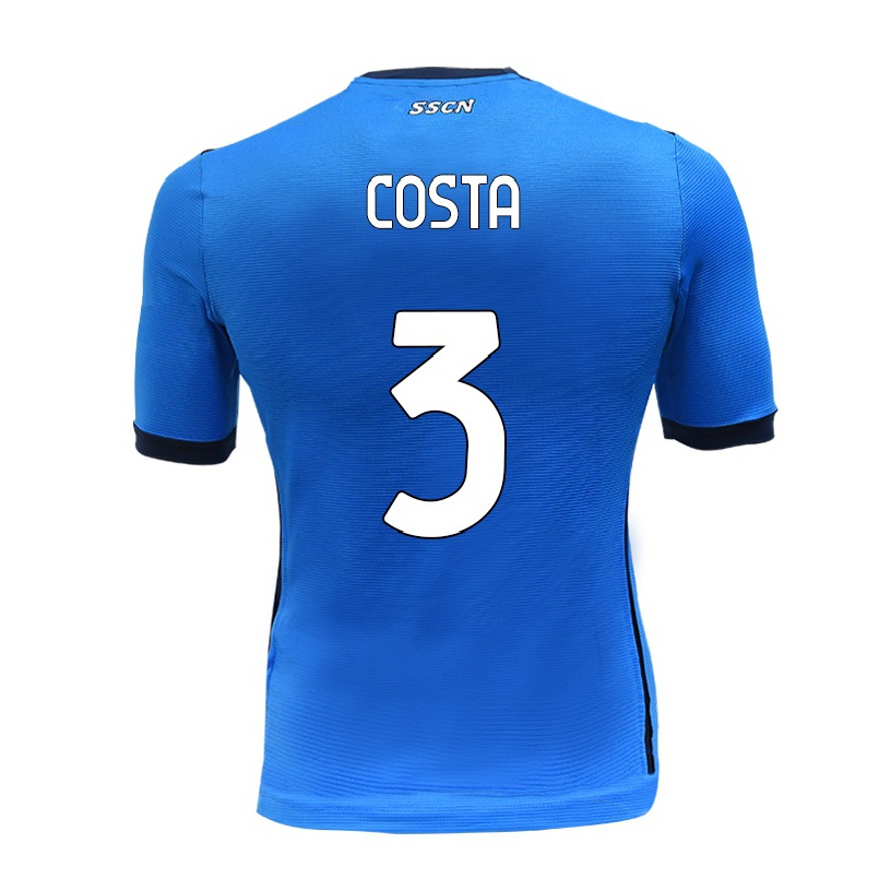 Lapset Jalkapallo Filippo Costa #3 Sininen Kotipaita 2021/22 Lyhythihainen Paita T-paita