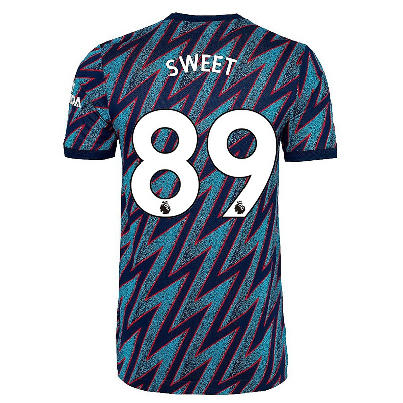 Lapset Jalkapallo James Sweet #89 Sininen Musta 3. Paita 2021/22 Lyhythihainen Paita T-paita