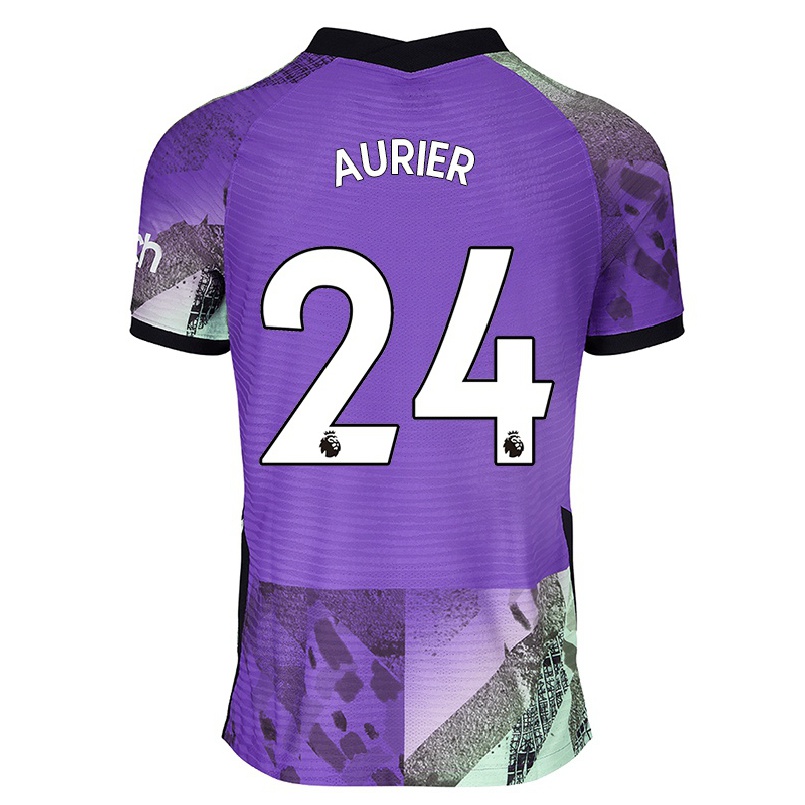 Lapset Jalkapallo Serge Aurier #24 Violetti 3. Paita 2021/22 Lyhythihainen Paita T-paita