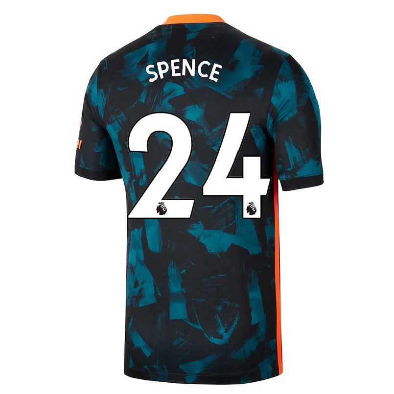 Lapset Jalkapallo Drew Spence #24 Tummansininen 3. Paita 2021/22 Lyhythihainen Paita T-paita