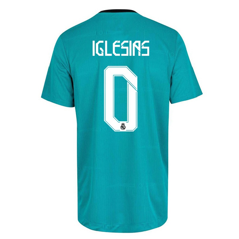 Lapset Jalkapallo Bruno Iglesias #0 Vaaleanvihreä 3. Paita 2021/22 Lyhythihainen Paita T-paita