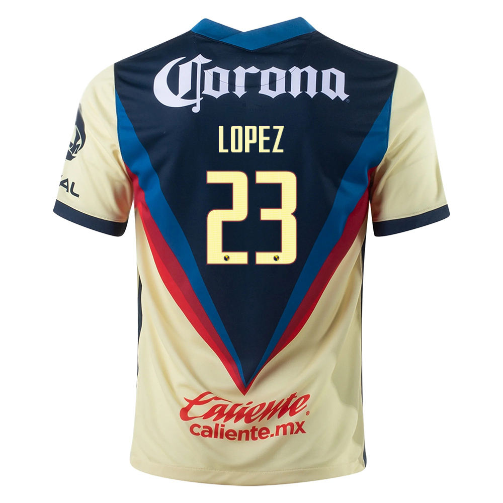 Lapset Jalkapallo Antonio Lopez #23 Kotipaita Keltainen Pelipaita 2020/21 Lyhythihainen Paita