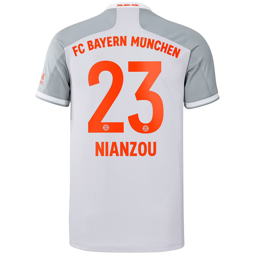 Lapset Jalkapallo Tanguy Nianzou #23 Vieraspaita Harmaa Pelipaita 2020/21 Lyhythihainen Paita