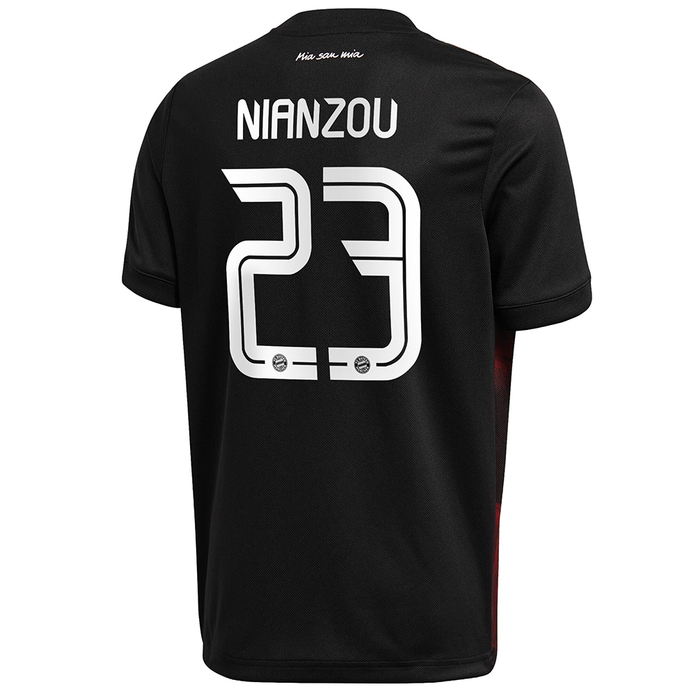 Lapset Jalkapallo Tanguy Nianzou #23 3. Paita Musta Pelipaita 2020/21 Lyhythihainen Paita