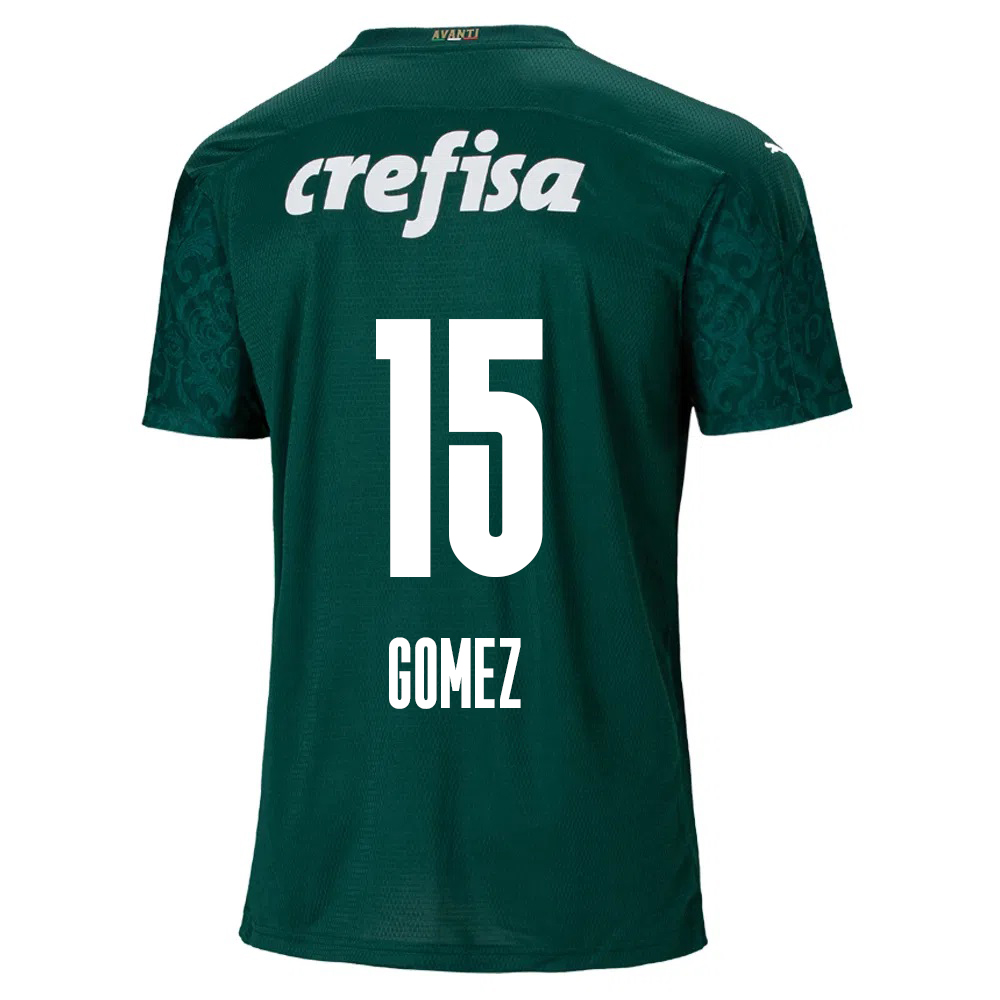 Lapset Jalkapallo Gustavo Gomez #15 Kotipaita Vihreä Pelipaita 2020/21 Lyhythihainen Paita