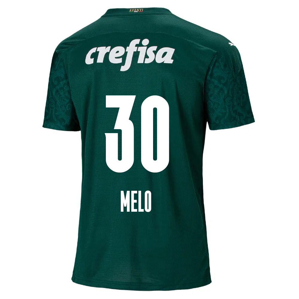 Lapset Jalkapallo Felipe Melo #30 Kotipaita Vihreä Pelipaita 2020/21 Lyhythihainen Paita