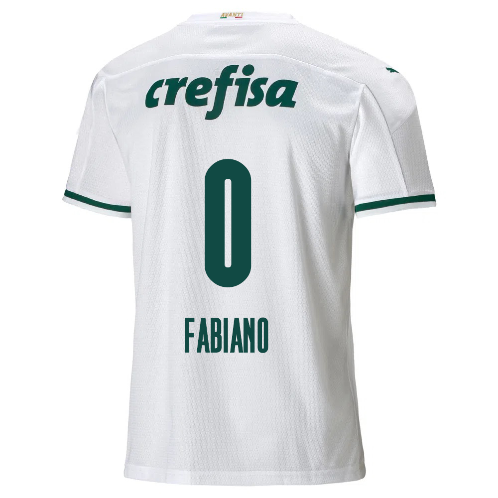Lapset Jalkapallo Fabiano #0 Vieraspaita Valkoinen Pelipaita 2020/21 Lyhythihainen Paita