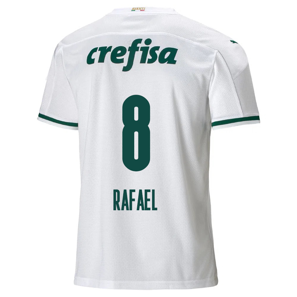 Lapset Jalkapallo Ze Rafael #8 Vieraspaita Valkoinen Pelipaita 2020/21 Lyhythihainen Paita