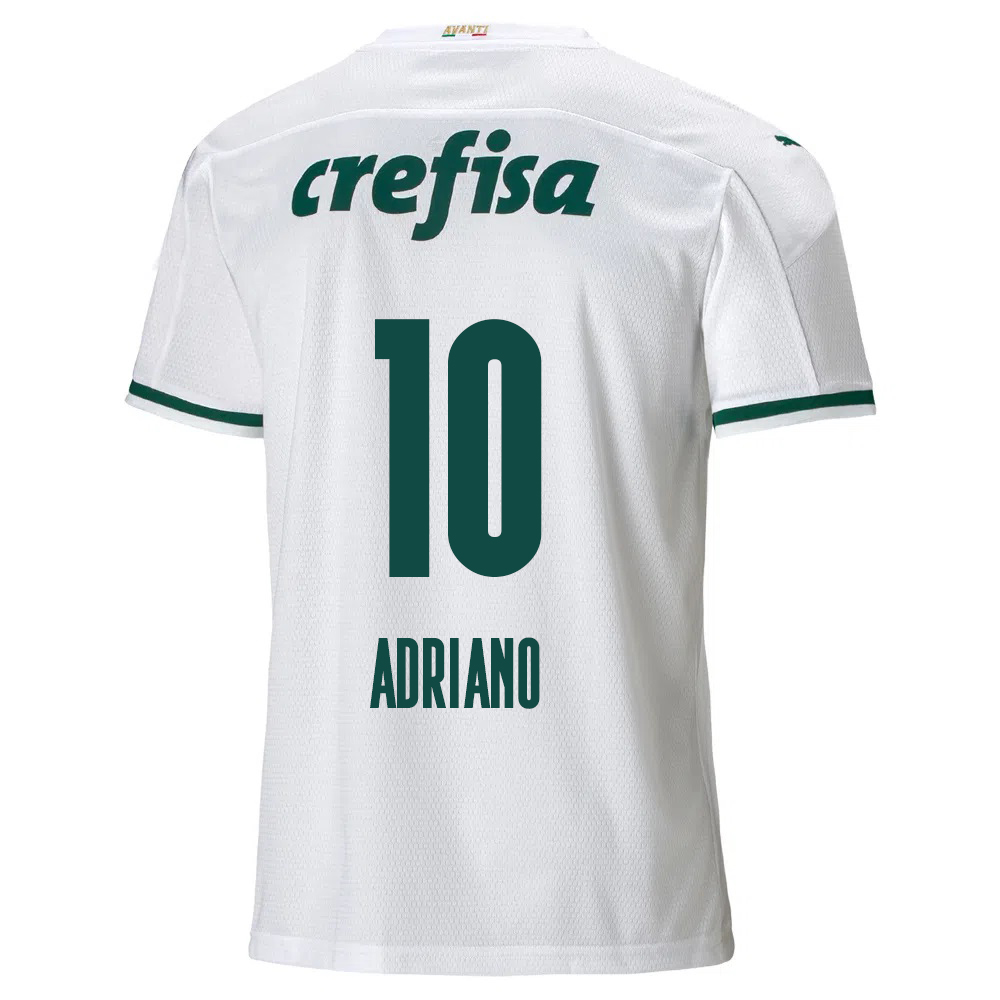 Lapset Jalkapallo Luiz Adriano #10 Vieraspaita Valkoinen Pelipaita 2020/21 Lyhythihainen Paita