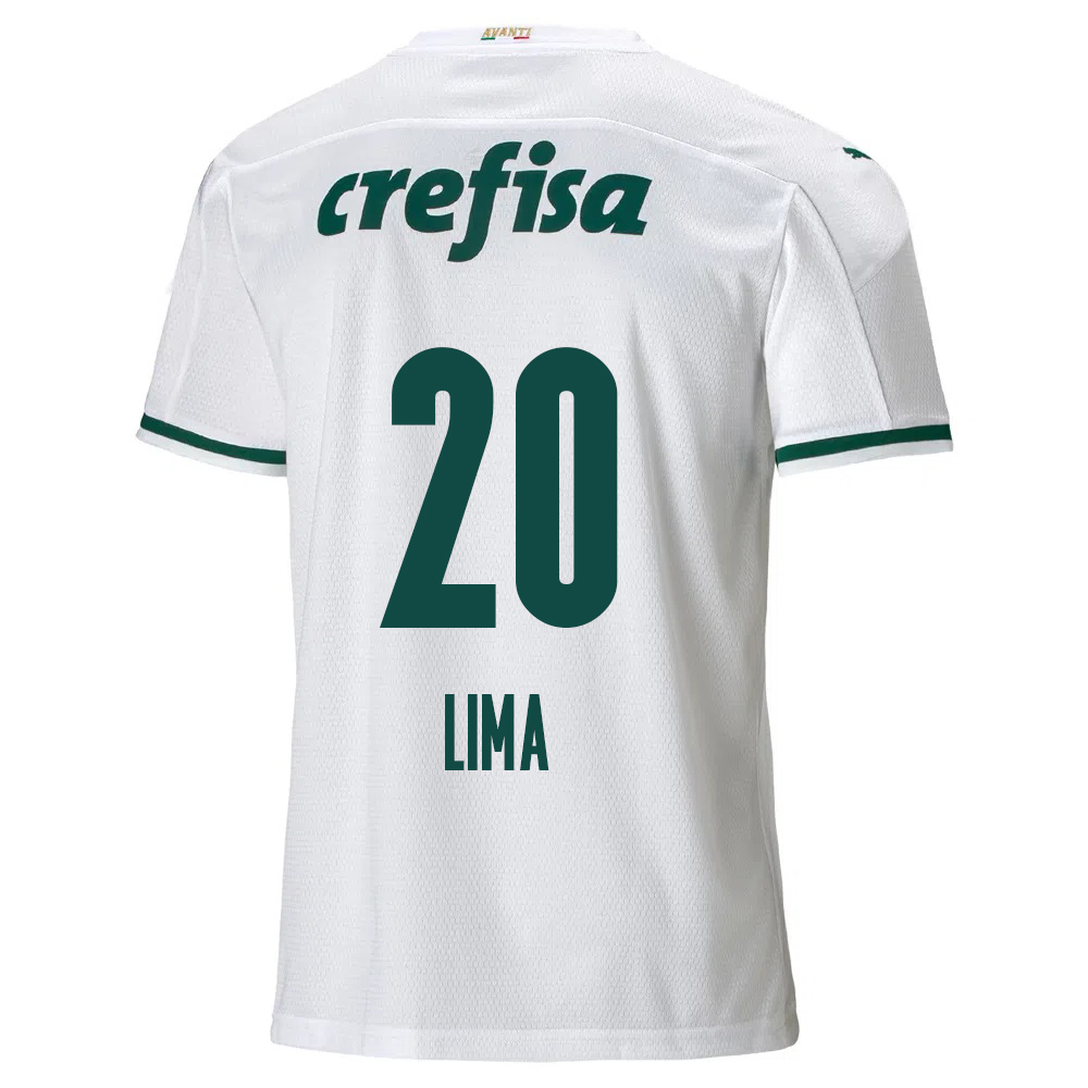 Lapset Jalkapallo Lucas Lima #20 Vieraspaita Valkoinen Pelipaita 2020/21 Lyhythihainen Paita