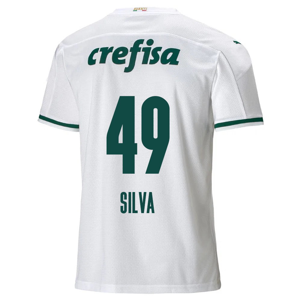 Lapset Jalkapallo Gabriel Silva #49 Vieraspaita Valkoinen Pelipaita 2020/21 Lyhythihainen Paita
