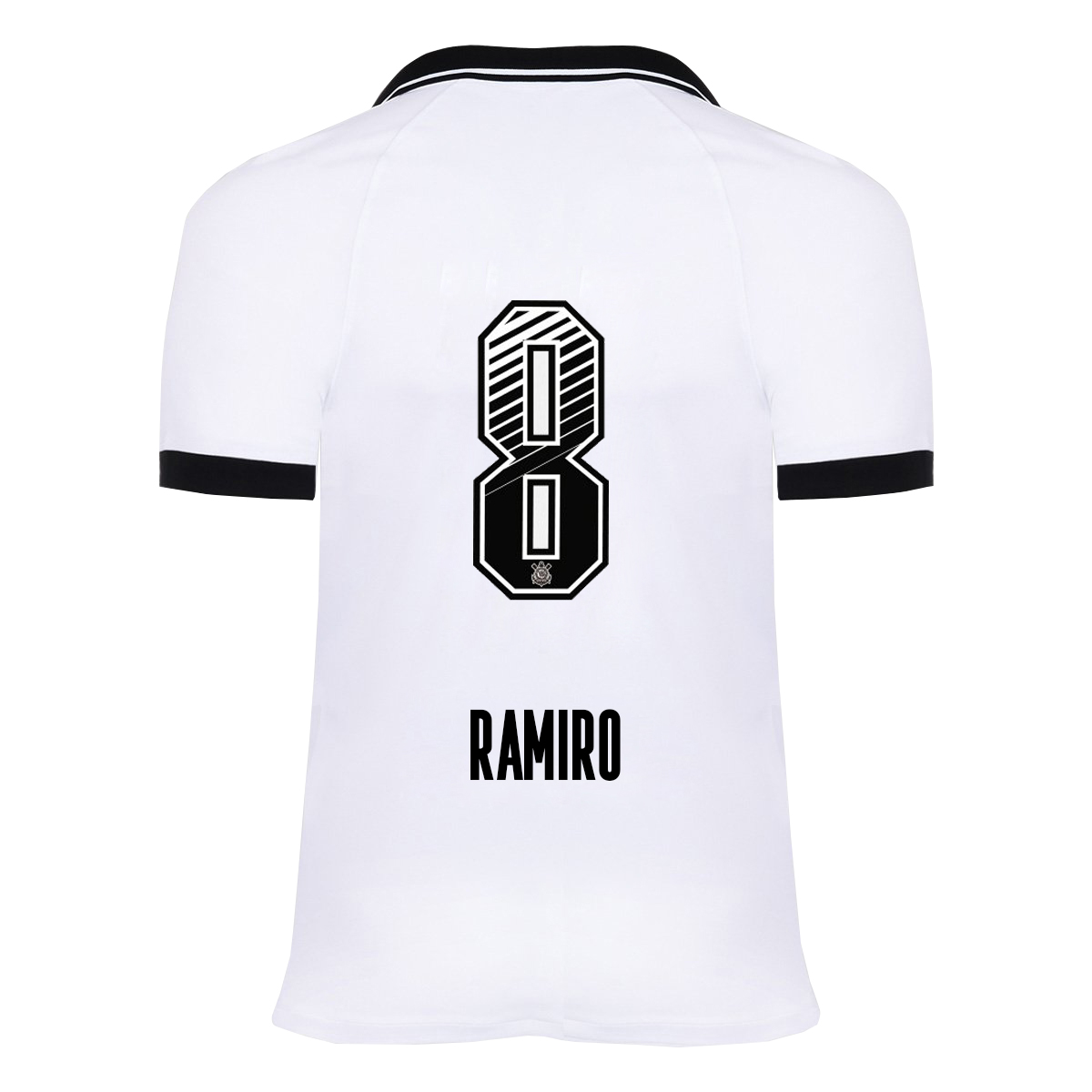 Lapset Jalkapallo Ramiro #8 Kotipaita Valkoinen Pelipaita 2020/21 Lyhythihainen Paita