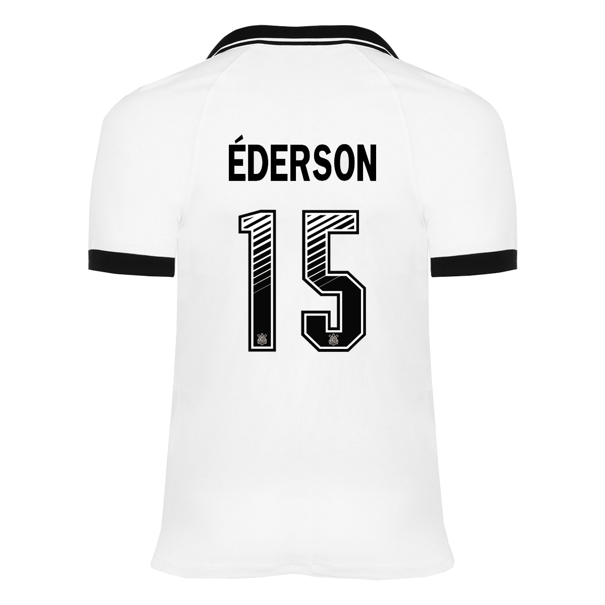 Lapset Jalkapallo Ederson #15 Kotipaita Valkoinen Pelipaita 2020/21 Lyhythihainen Paita