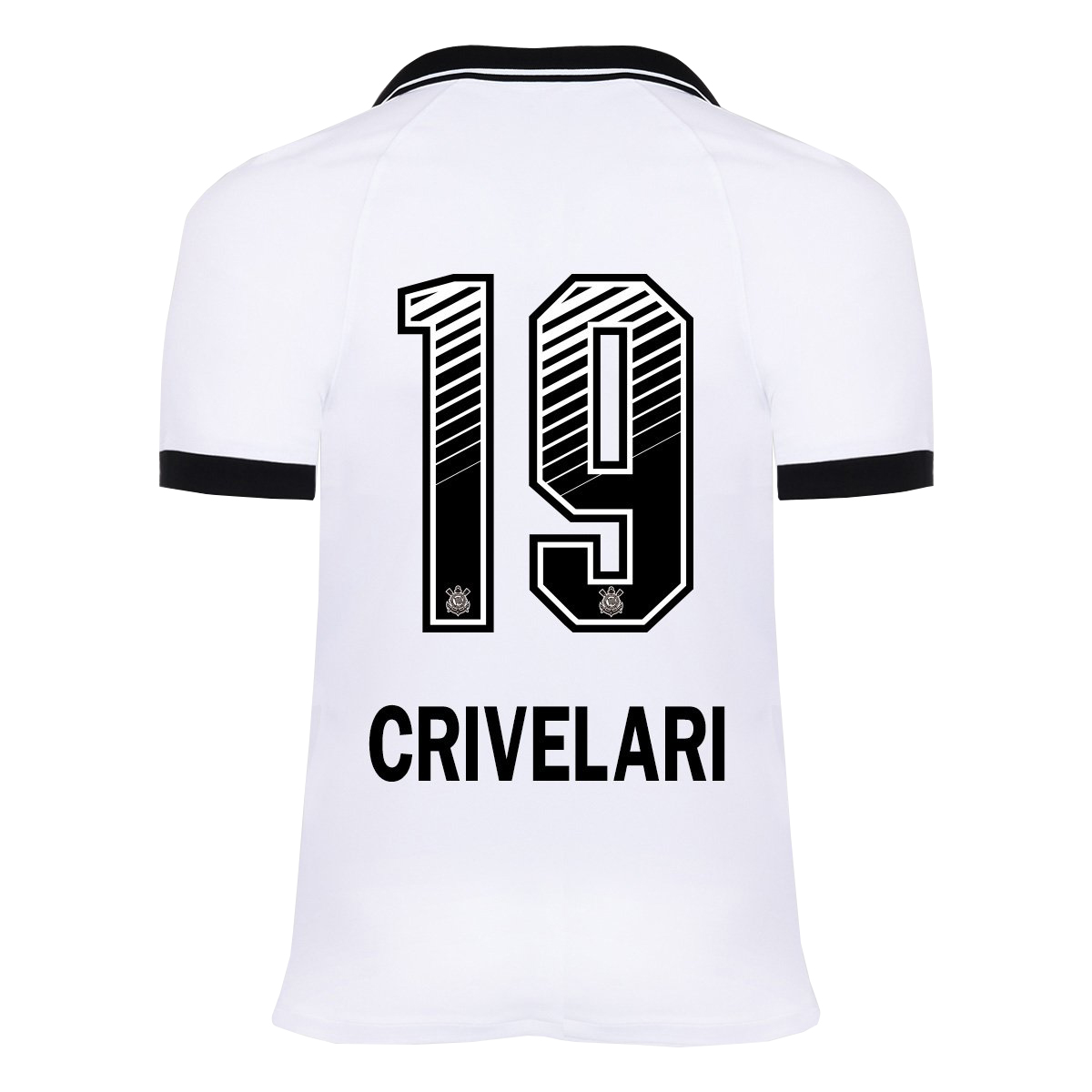 Lapset Jalkapallo Crivelari #19 Kotipaita Valkoinen Pelipaita 2020/21 Lyhythihainen Paita