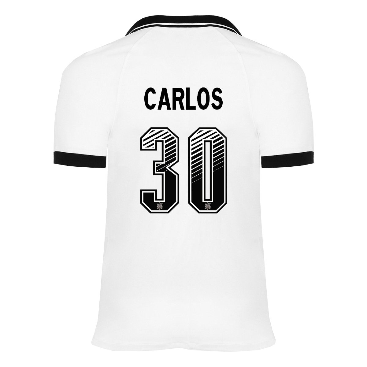 Lapset Jalkapallo Carlos #30 Kotipaita Valkoinen Pelipaita 2020/21 Lyhythihainen Paita
