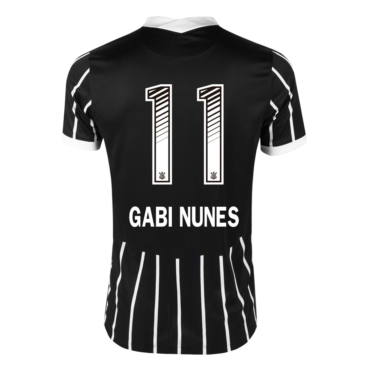 Lapset Jalkapallo Gabi Nunes #11 Vieraspaita Musta Pelipaita 2020/21 Lyhythihainen Paita