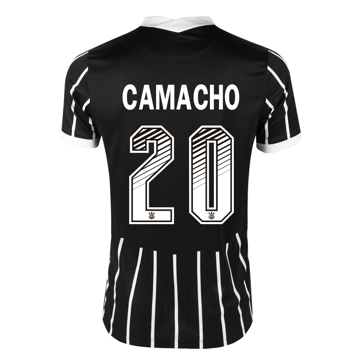 Lapset Jalkapallo Guilherme Camacho #20 Vieraspaita Musta Pelipaita 2020/21 Lyhythihainen Paita