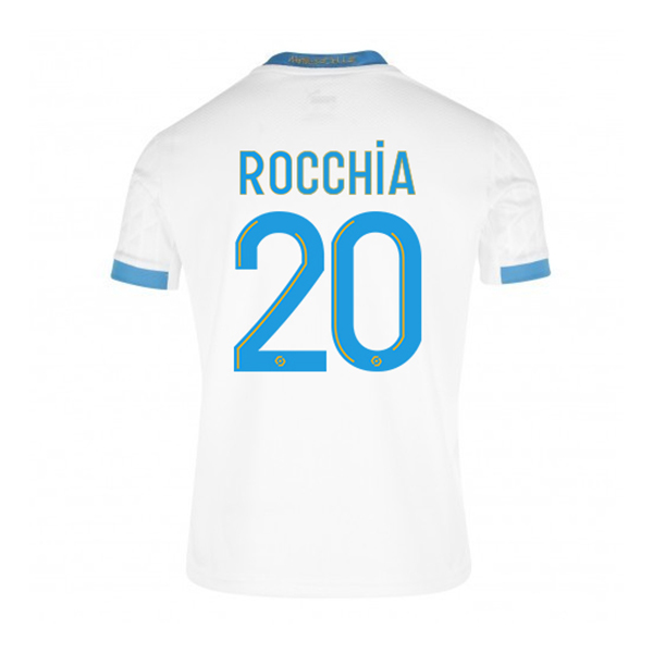 Lapset Jalkapallo Christopher Rocchia #20 Kotipaita Valkoinen Sininen Pelipaita 2020/21 Lyhythihainen Paita