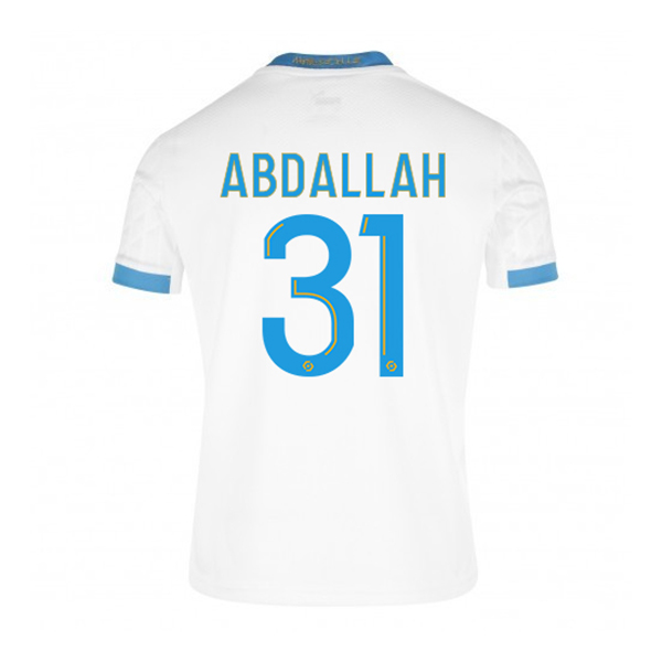 Lapset Jalkapallo Abdallah Ali Mohamed #31 Kotipaita Valkoinen Sininen Pelipaita 2020/21 Lyhythihainen Paita