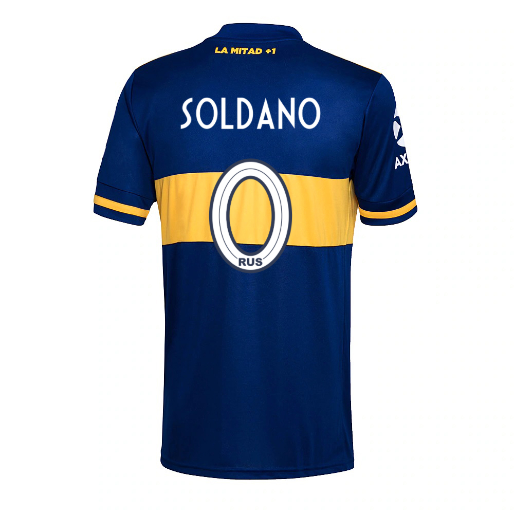 Lapset Jalkapallo Franco Soldano #0 Kotipaita Kuninkaallisen Sininen Pelipaita 2020/21 Lyhythihainen Paita