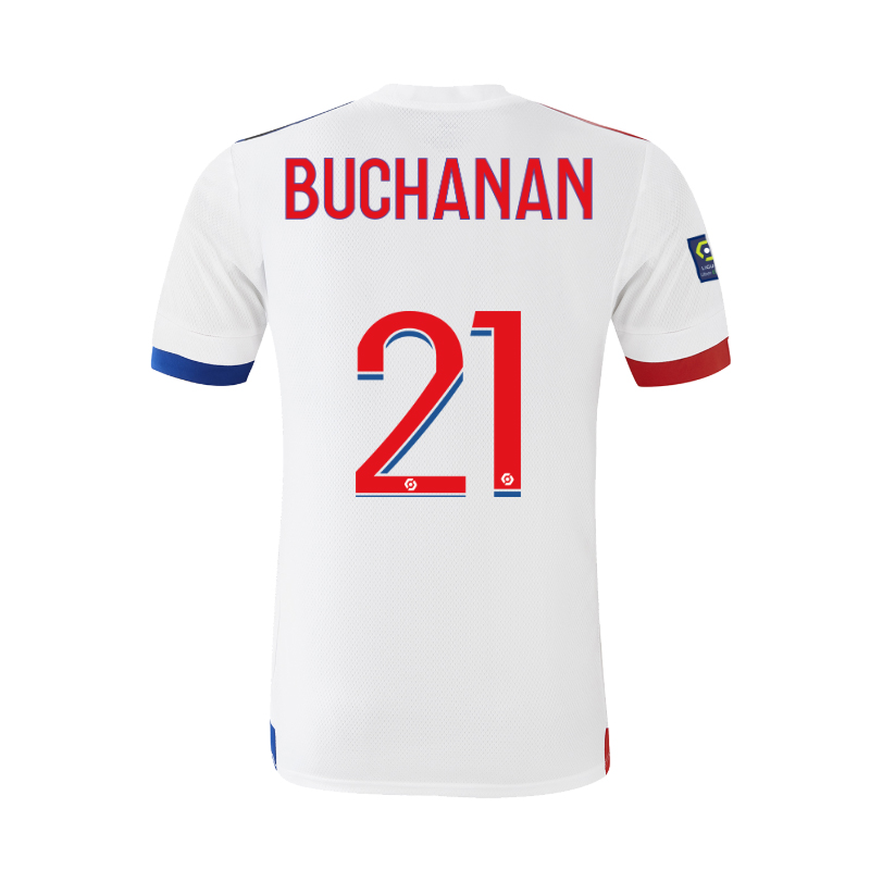 Lapset Jalkapallo Kadeisha Buchanan #21 Kotipaita Valkoinen Pelipaita 2020/21 Lyhythihainen Paita