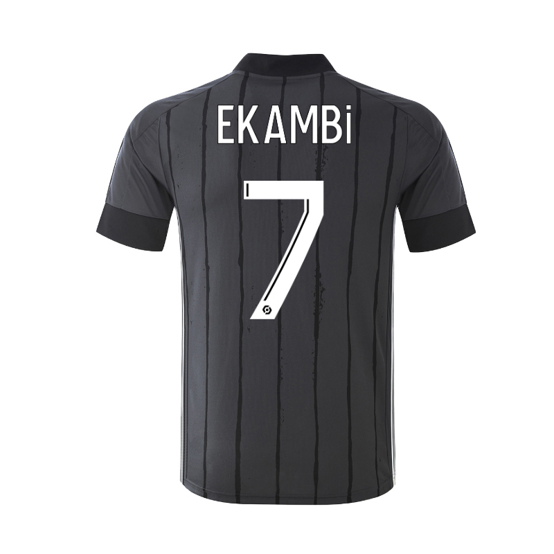 Lapset Jalkapallo Karl Toko Ekambi #7 Vieraspaita Harmaa Pelipaita 2020/21 Lyhythihainen Paita