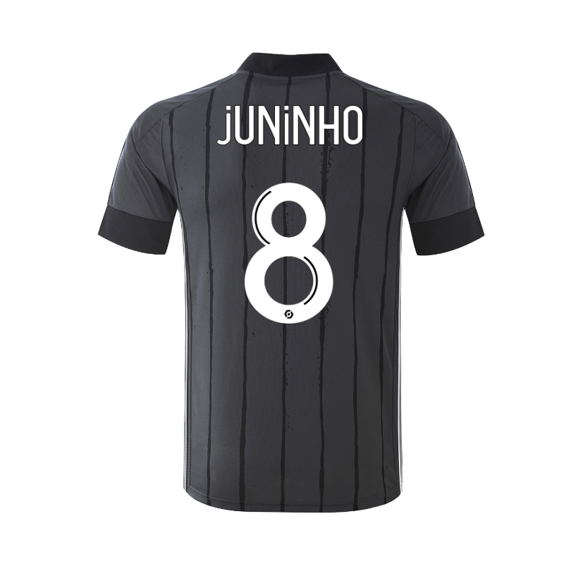 Lapset Jalkapallo Juninho Pernambucano #8 Vieraspaita Harmaa Pelipaita 2020/21 Lyhythihainen Paita