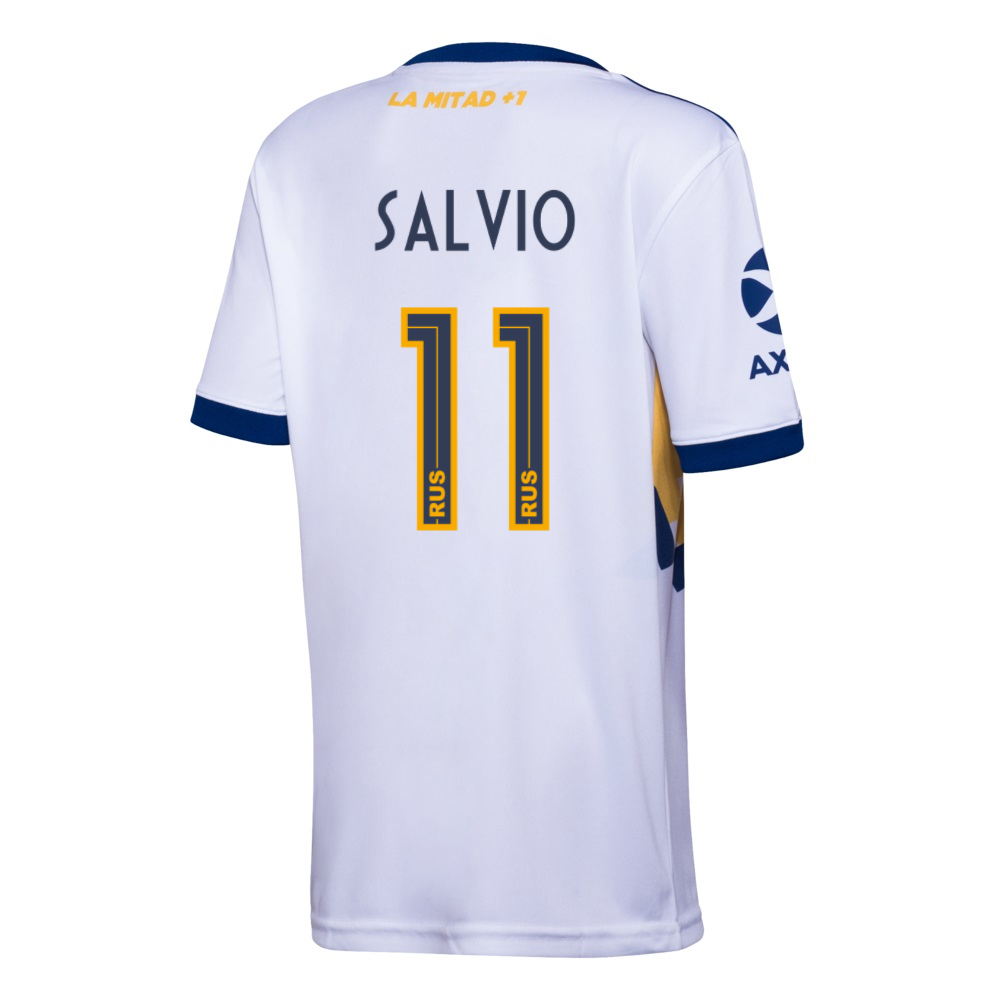 Lapset Jalkapallo Eduardo Salvio #11 Vieraspaita Valkoinen Pelipaita 2020/21 Lyhythihainen Paita