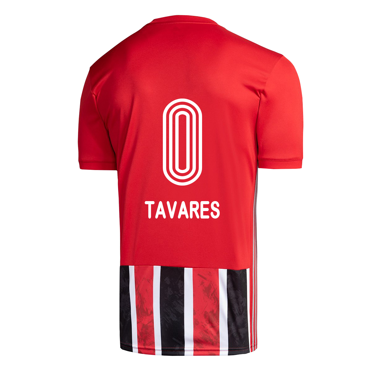 Lapset Jalkapallo Junior Tavares #0 Vieraspaita Punainen Pelipaita 2020/21 Lyhythihainen Paita