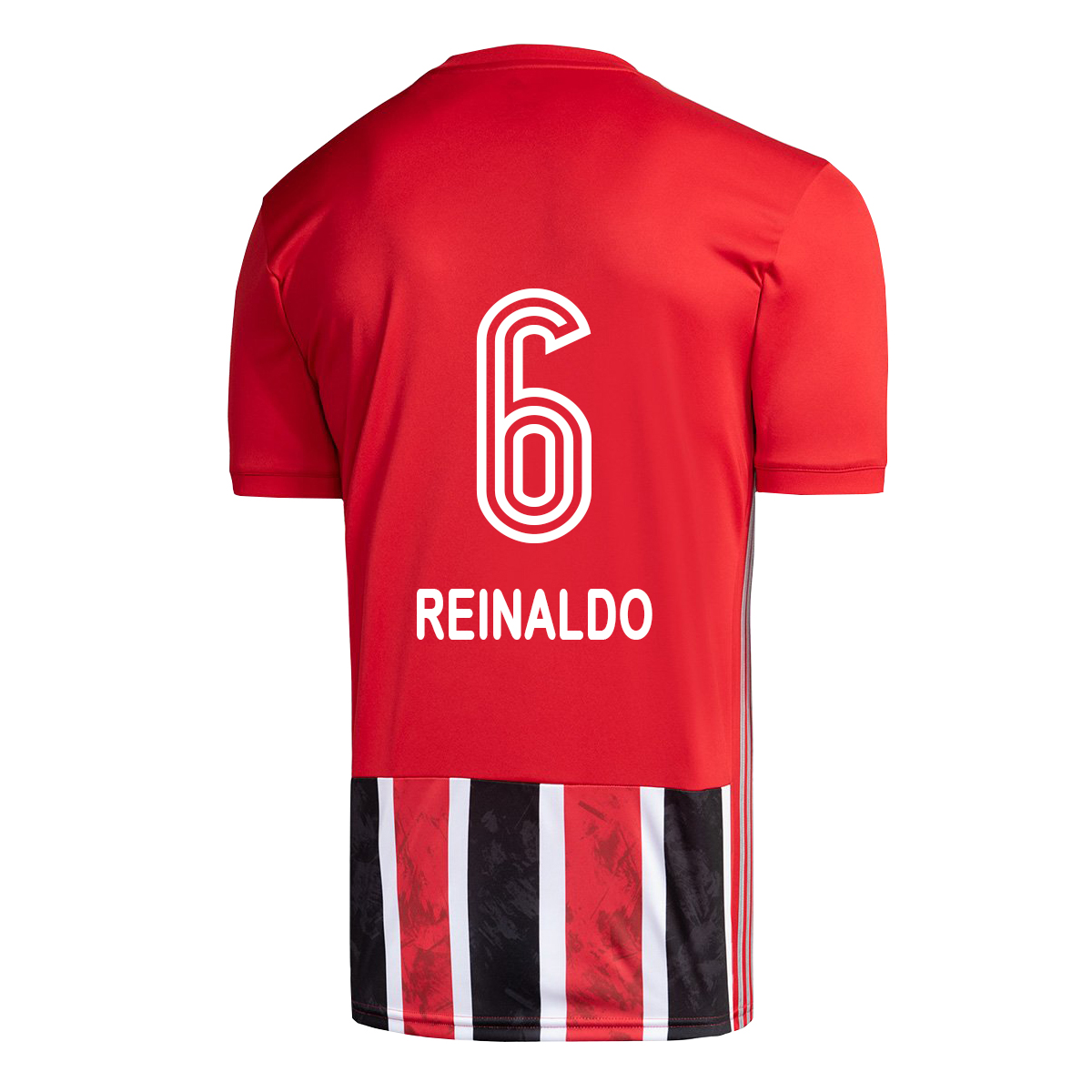 Lapset Jalkapallo Reinaldo #6 Vieraspaita Punainen Pelipaita 2020/21 Lyhythihainen Paita