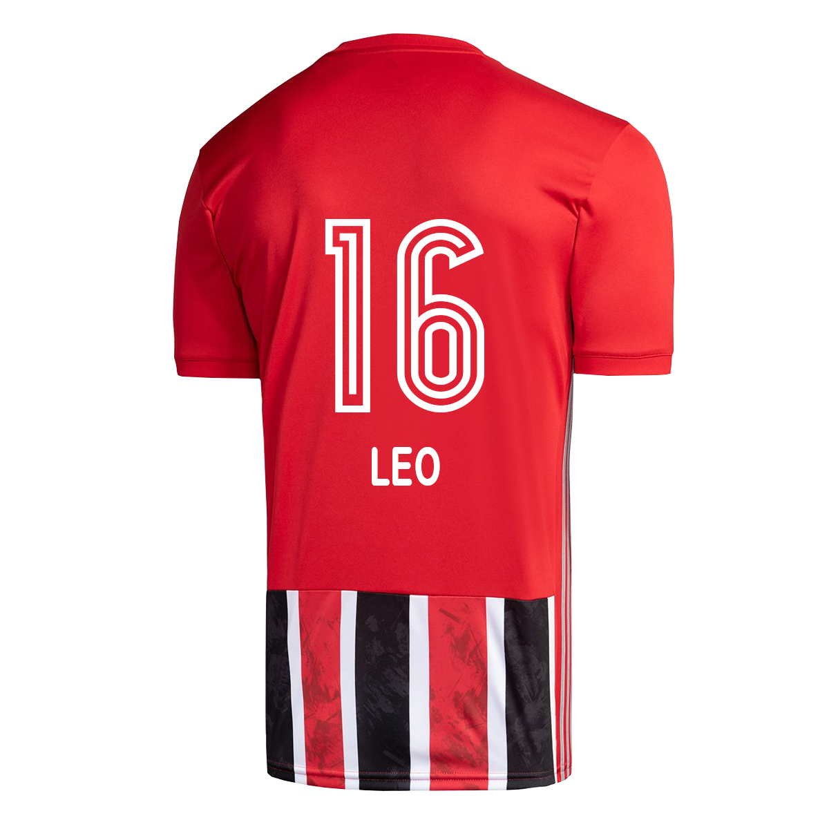 Lapset Jalkapallo Leo #16 Vieraspaita Punainen Pelipaita 2020/21 Lyhythihainen Paita