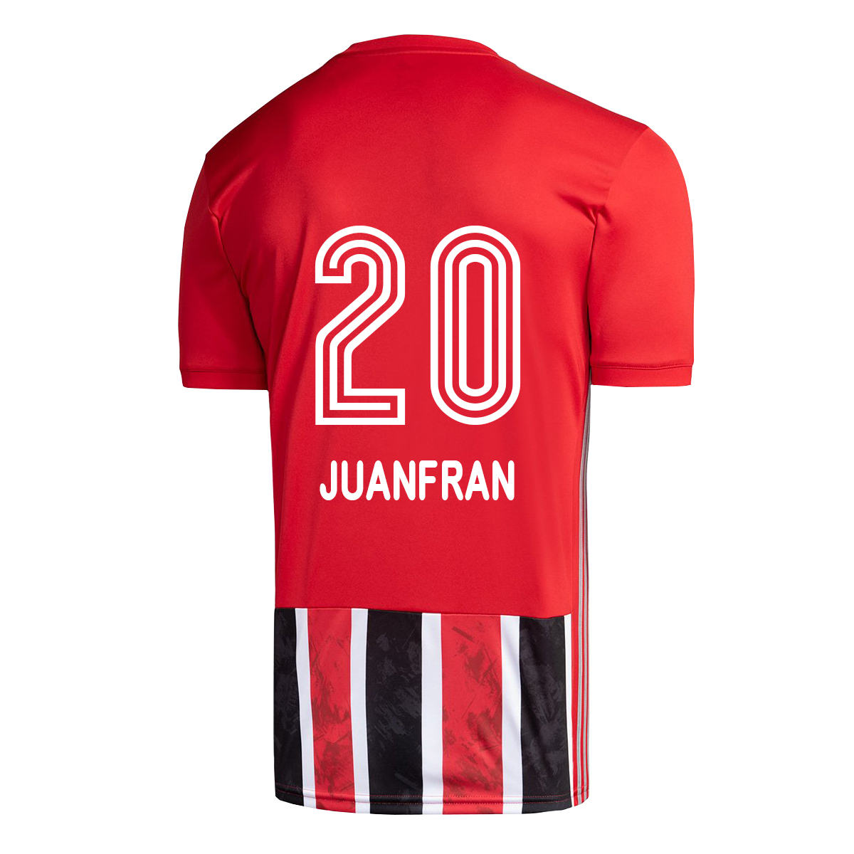 Lapset Jalkapallo Juanfran #20 Vieraspaita Punainen Pelipaita 2020/21 Lyhythihainen Paita