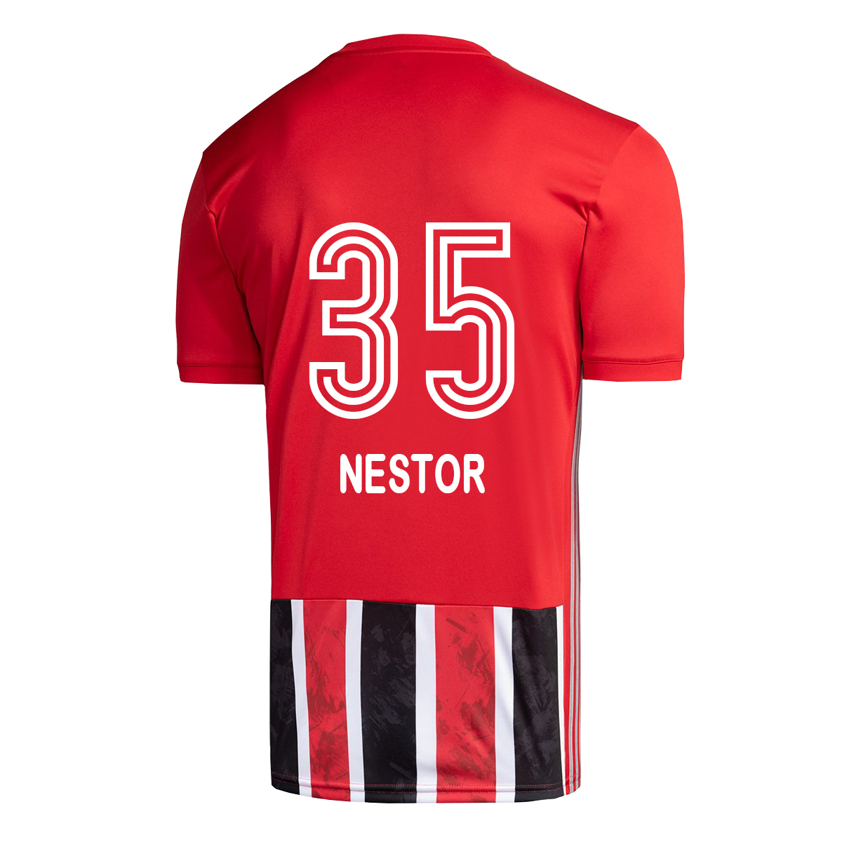 Lapset Jalkapallo Rodrigo Nestor #35 Vieraspaita Punainen Pelipaita 2020/21 Lyhythihainen Paita