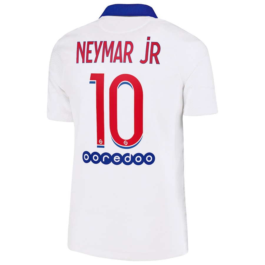Lapset Jalkapallo Neymar Jr #10 Vieraspaita Valkoinen Pelipaita 2020/21 Lyhythihainen Paita