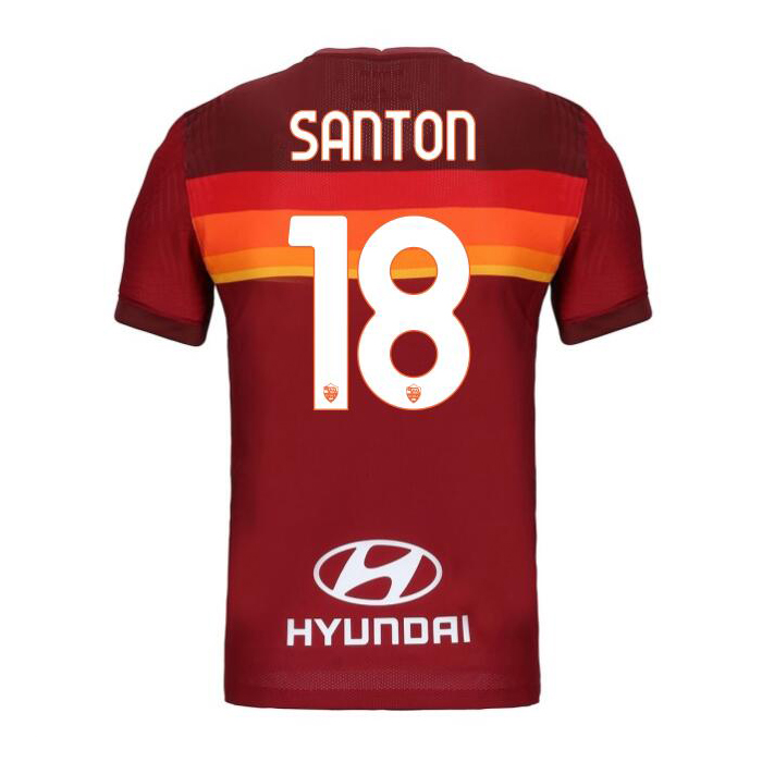 Lapset Jalkapallo Davide Santon #18 Kotipaita Punainen Pelipaita 2020/21 Lyhythihainen Paita