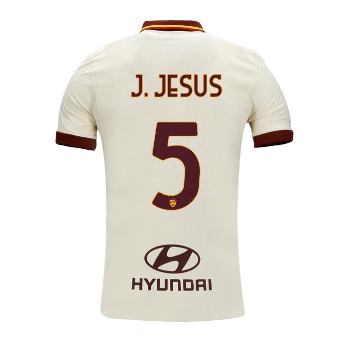 Lapset Jalkapallo Juan Jesus #5 Vieraspaita Samppanja Pelipaita 2020/21 Lyhythihainen Paita