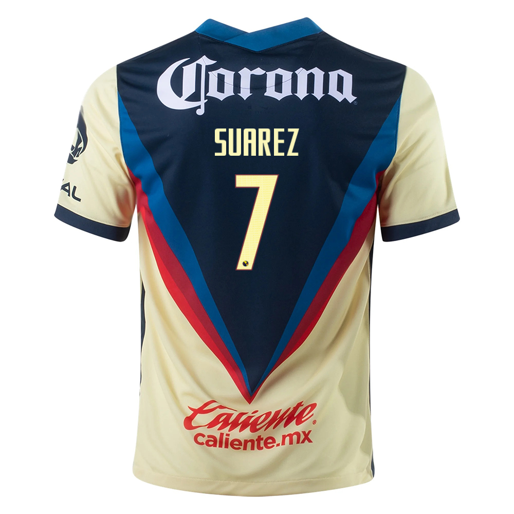 Lapset Jalkapallo Leo Suarez #7 Kotipaita Keltainen Pelipaita 2020/21 Lyhythihainen Paita
