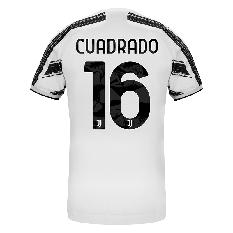 Lapset Jalkapallo Juan Cuadrado #16 Kotipaita Valkoinen Pelipaita 2020/21 Lyhythihainen Paita