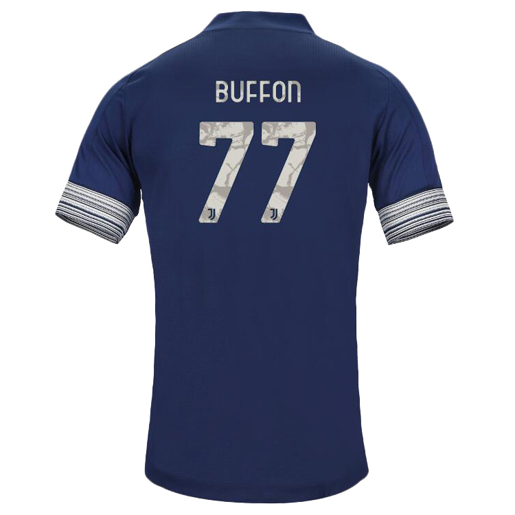 Lapset Jalkapallo Gianluigi Buffon #77 Vieraspaita Pimeys Pelipaita 2020/21 Lyhythihainen Paita