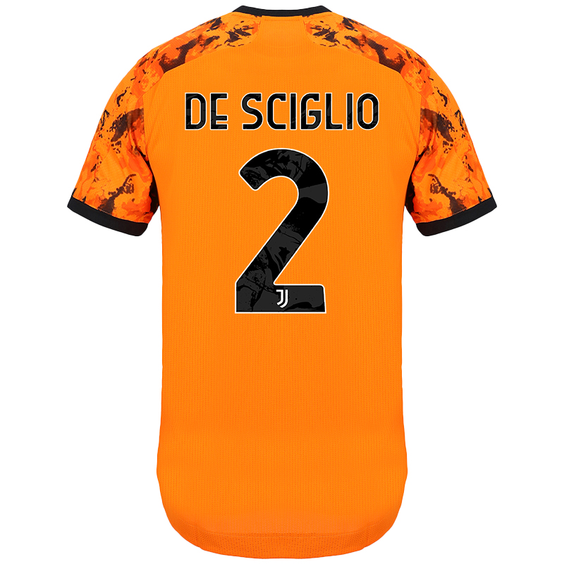 Lapset Jalkapallo Mattia De Sciglio #2 3. Paita Oranssi Pelipaita 2020/21 Lyhythihainen Paita