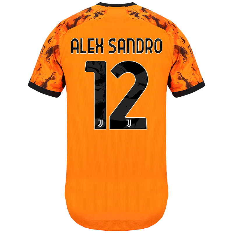 Lapset Jalkapallo Alex Sandro #12 3. Paita Oranssi Pelipaita 2020/21 Lyhythihainen Paita