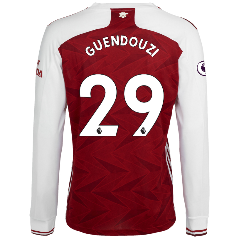 Lapset Jalkapallo Matteo Guendouzi #29 Kotipaita Valkoinen Punainen Pelipaita 2020/21 Lyhythihainen Paita