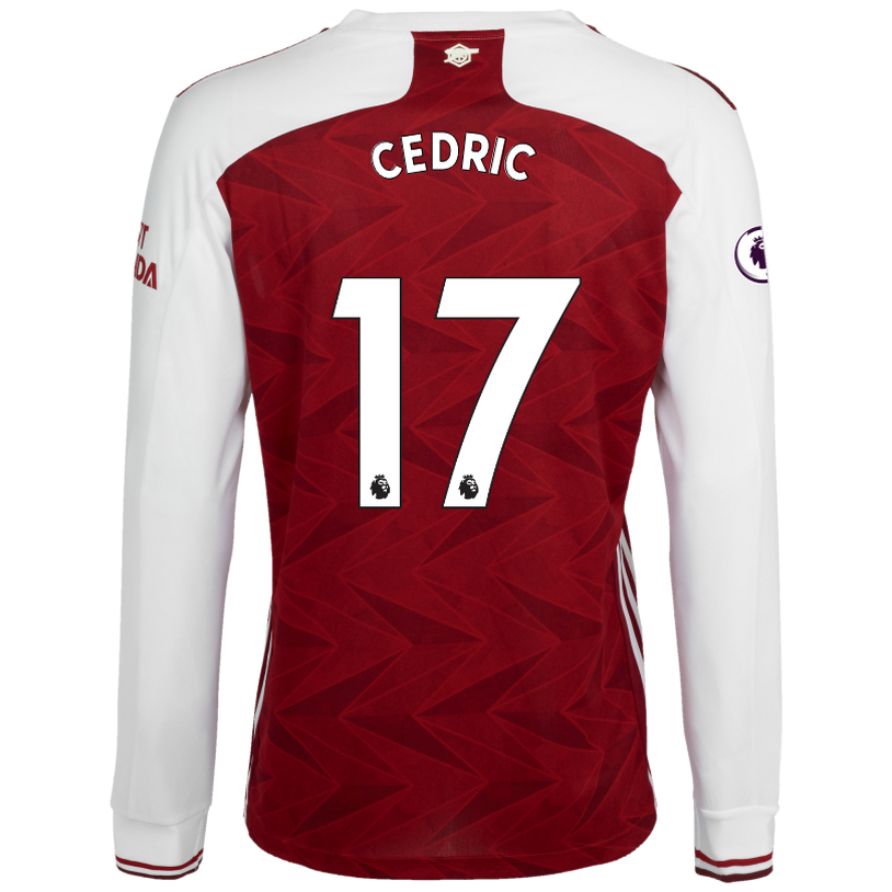 Lapset Jalkapallo Cedric Soares #17 Kotipaita Valkoinen Punainen Pelipaita 2020/21 Lyhythihainen Paita
