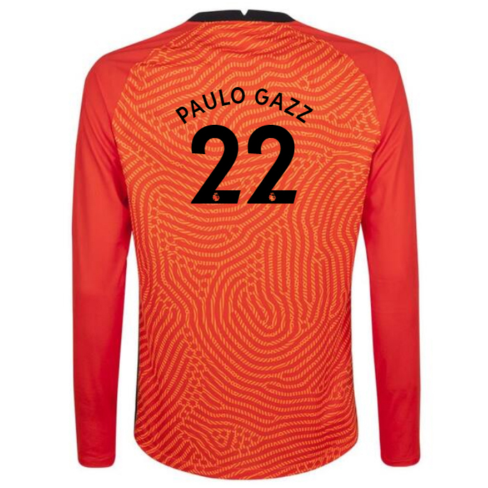 Lapset Jalkapallo Paulo Gazzaniga #22 Kotipaita Oranssi Pelipaita 2020/21 Lyhythihainen Paita