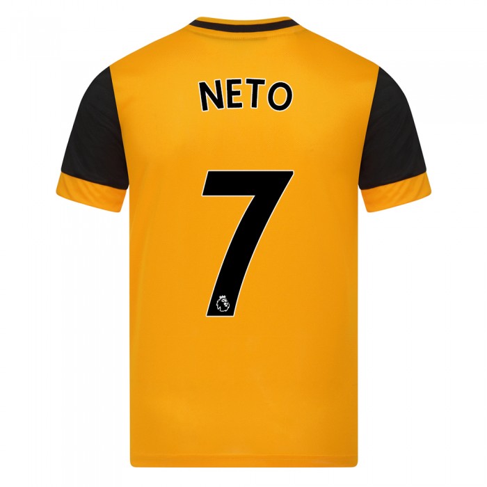 Lapset Jalkapallo Pedro Neto #7 Kotipaita Oranssi Pelipaita 2020/21 Lyhythihainen Paita