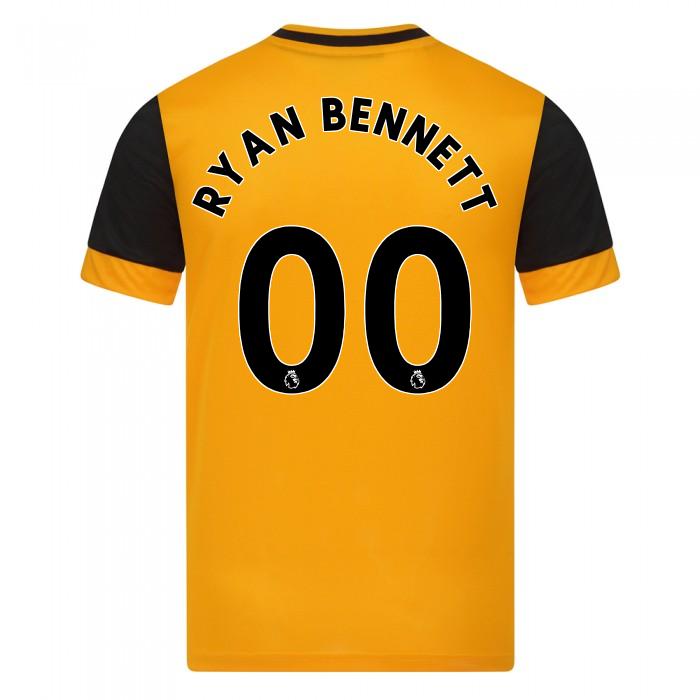 Lapset Jalkapallo Ryan Bennett #0 Kotipaita Oranssi Pelipaita 2020/21 Lyhythihainen Paita