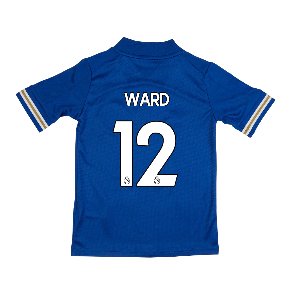 Lapset Jalkapallo Danny Ward #12 Kotipaita Sininen Pelipaita 2020/21 Lyhythihainen Paita